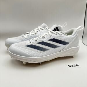 Adidas Womens 7.5 Softball Shoes Adizero Instinct IH3468 White/Blue